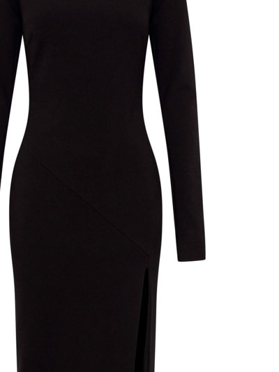 Nicholas Kearna Long-sleeve Long Dress In Black