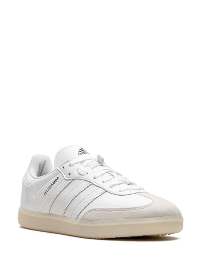 Adidas Originals Velosamba Vegan "cloud White" Sneakers In White
