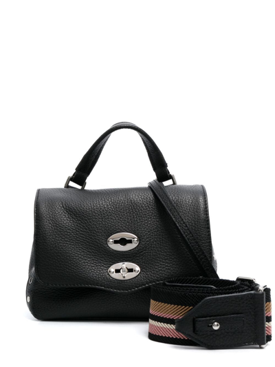 Zanellato Mini Postina Leather Tote Bag In Black