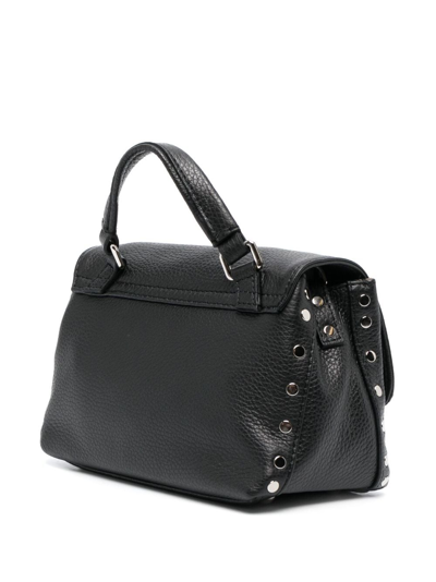 Zanellato Mini Postina Leather Tote Bag In Black