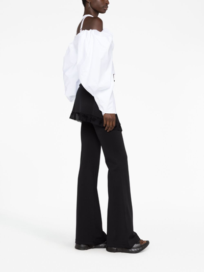 Jacquemus White Short Top Le Haut Taffetas In White