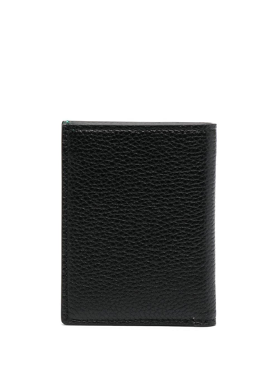 Shop Tom Ford Bi-fold Grained Leather Cardholder In Black