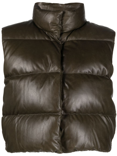 Shop Polo Ralph Lauren Quilted Puffer Gilet In Green