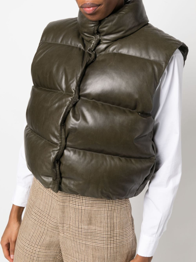 Shop Polo Ralph Lauren Quilted Puffer Gilet In Green