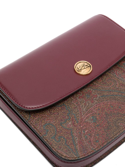 Etro Shoulder Bag Magnetic Closure In Red
