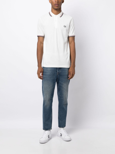 Fred Perry Polo With Logo In White