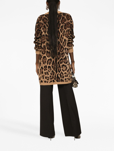 Dolce & Gabbana High-waisted Flared Trousers In Black
