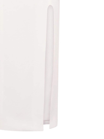 Nicholas Adiba Strapless Round Edge Midi Dress In White