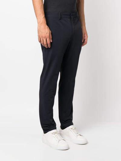 Shop Pt Torino Straight-leg Tailored Trousers In Blue