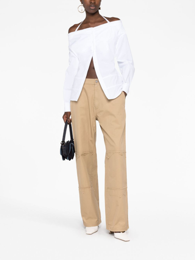 Jacquemus La Chemise Peplo Off In White
