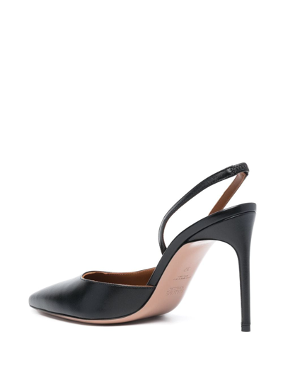 Shop Malone Souliers Gillian 100mm Sling-back Pumps In Black