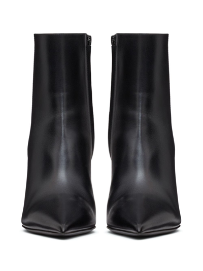 Valentino Garavani Woman Ankle Boots Black Size 8 Leather In Black