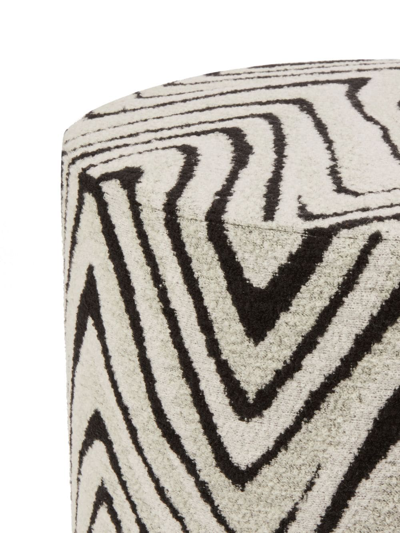 Shop Missoni Savana Cylindrical Pouf In Neutrals