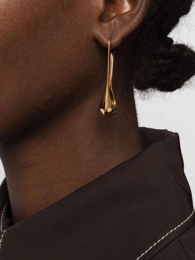 Lemaire Angular Drop Earrings In Gold