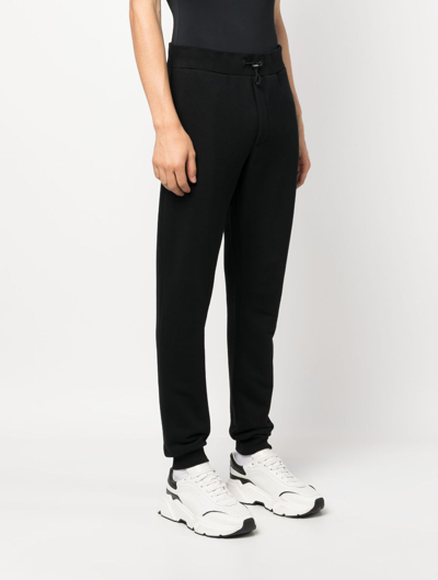 Shop Plein Sport Logo-patch Cotton Track Pants In Black