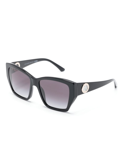Bvlgari Gradient-effect Square-frame Sunglasses In Black