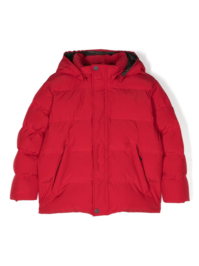 Shop Bonpoint Dario Padded Coat In Red