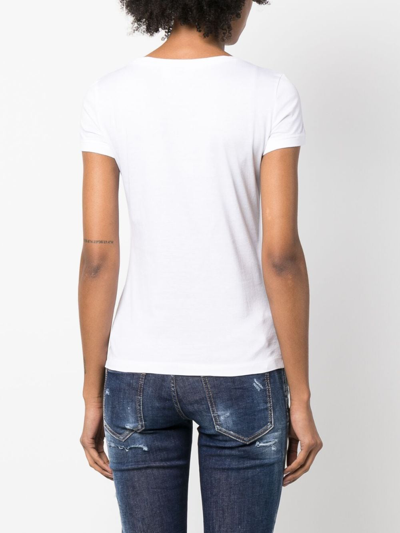 Shop Dsquared2 Illustration-print Short-sleeve T-shirt In White