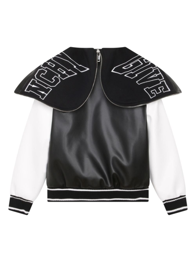 Shop Givenchy Logo-patch Hooded Bomber Jacket In Black