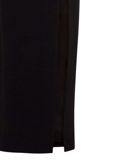 Shop Nicholas Adiba Strapless Midi Dress In Black