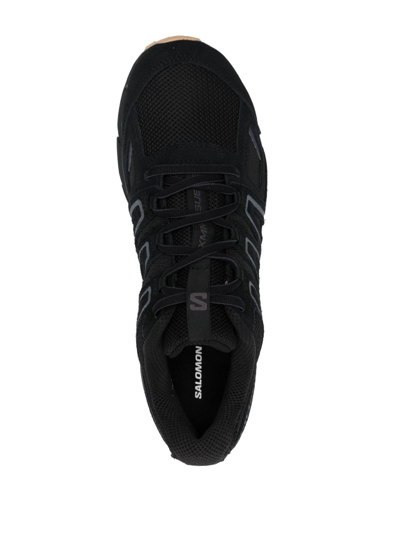 Shop Salomon X-mission 4 Suede Sneakers In Black