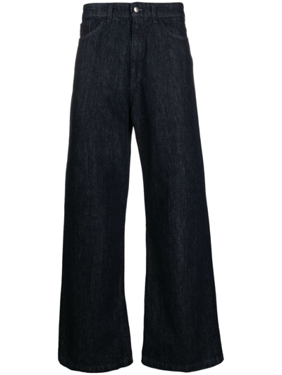 Shop Société Anonyme Mid-rise Straight-leg Jeans In Blue