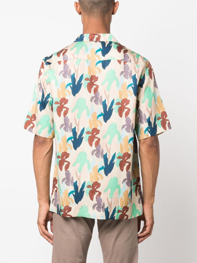 Shop Paul Smith Graphic-print Short-sleeve Shirt In Neutrals