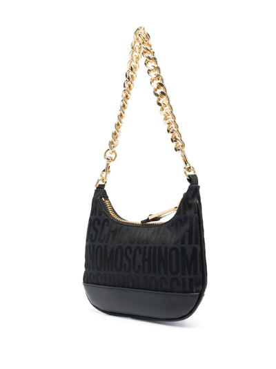 Shop Moschino Monogram-pattern Tote Bag In Black