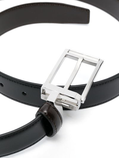 Dunhill Reversible Leather Belt In Black