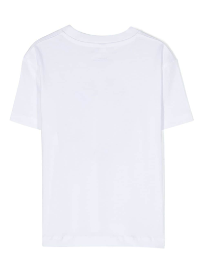 Shop Stella Mccartney Logo-print Cotton T-shirt In White