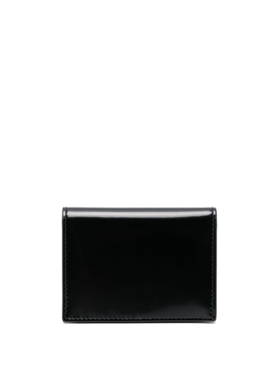 Ferragamo Logo-embossed Leather Cardholder In Black