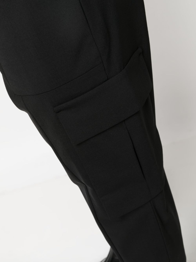 Shop Juunj Tapered-leg Track Pants In Black