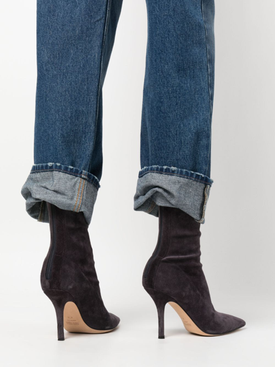 Darkpark Liz Straight-leg Cropped Jeans In Blue