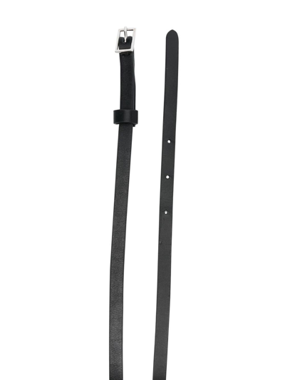 Dsquared2 Be Icon Leather Belt In Black