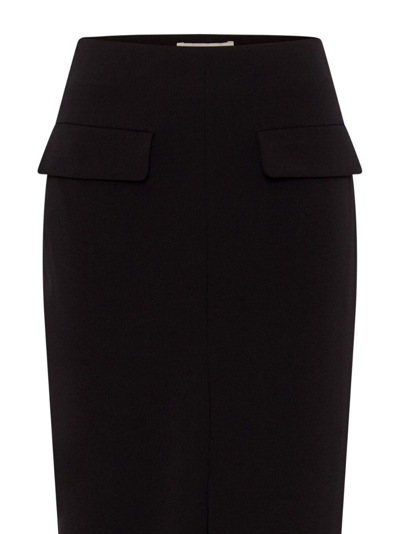 Shop Nicholas Ayada High-waisted Maxi Skirt In Black