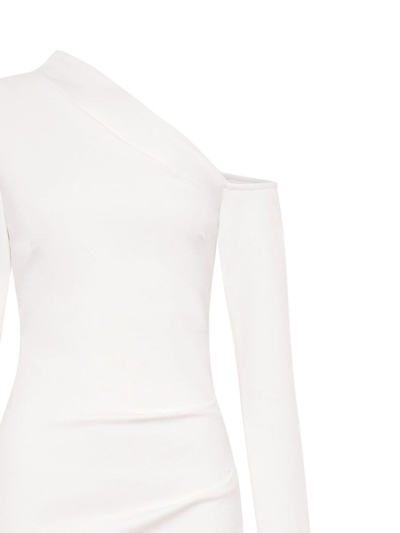 Nicholas Shiloh One-shoulder Midi Dress In White