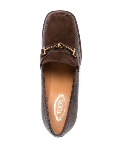 Tod's 80mm Square-toe Pumps In Blue