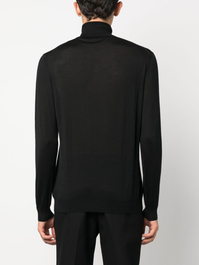 Malo Turtleneck Sweater In Black