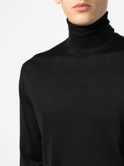 Malo Turtleneck Sweater In Black