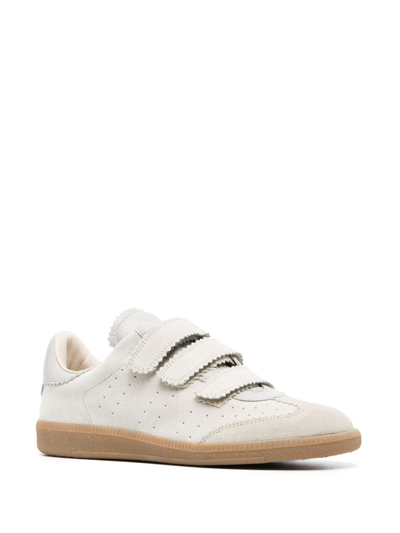 Isabel Marant Beth Mixed Leather Triple-grip Sneakers In Multi