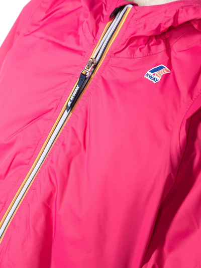 K-way Le Vrai 3.0 Claude Hooded Jacket In Purple