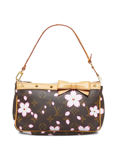 Louis Vuitton Takashi Murakami Cherry Blossom Pochette - Brown Handle Bags,  Handbags - LOU30594