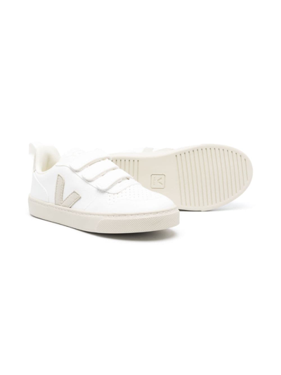 Shop Veja V 10 Cwl Touch-strap Sneakers In White