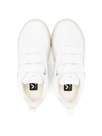 Shop Veja V 10 Cwl Touch-strap Sneakers In White