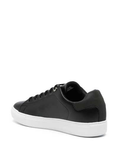 Paul & Shark Logo-print Low-top Sneakers In Black