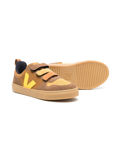 Veja V 10 Suede Sneakers In Brown