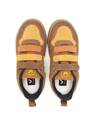 Veja V 10 Suede Sneakers In Brown