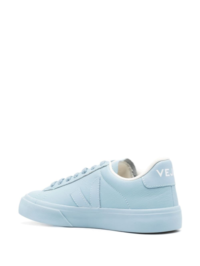 Veja Campo Lace-up Sneakers In Blue