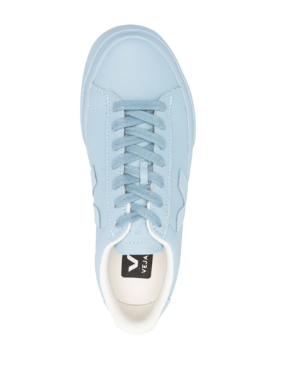 Veja Campo Lace-up Sneakers In Blue