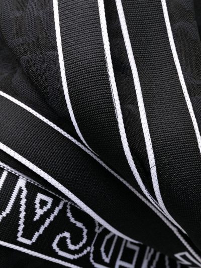 Versace Allover Pattern Track Pants In Black